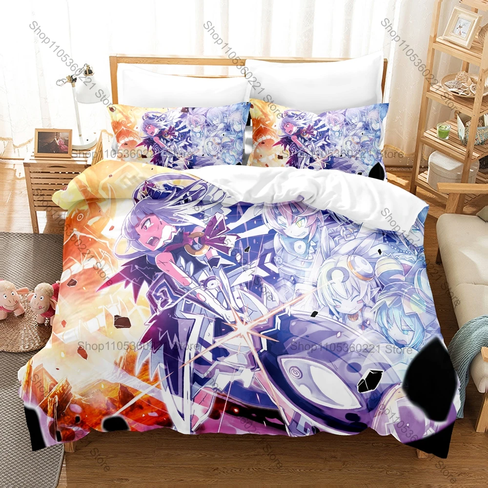 Makai Shin Trillion Duvet Cover + 2 Pillowcases Trillion God of Destruction Demon Lord Game Print Soft Bedding Decor Otaku Game
