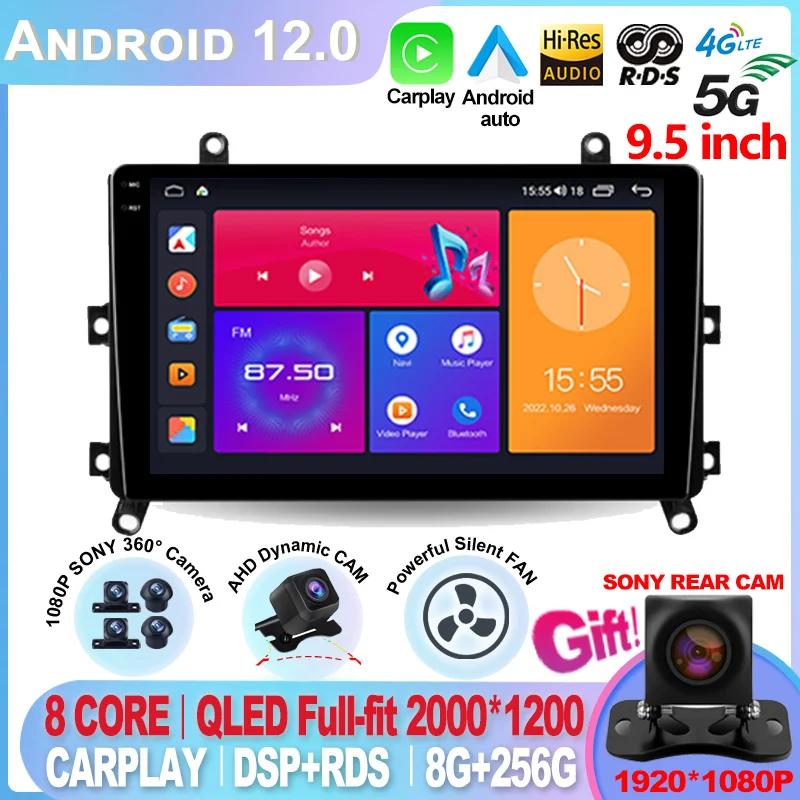 

2K For Toyota Highlander 4 XU70 2019 - 2021 Android 12 Car Radio Multimedia Video Player Navigation stereo GPS No 2din 2 din dvd