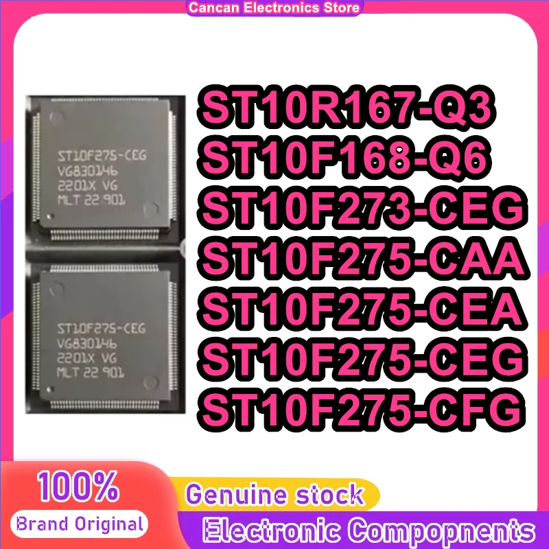 

ST10F168-Q6 ST10F275-CAA ST10F273-CEG ST10F275-CEA ST10F275-CEG ST10F275-CFG ST10F275-CEG ST10R167-Q3 ST10F275-CFG QFP-144 NEW