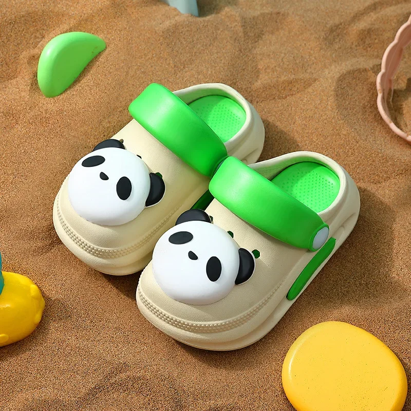 Summer Boys and Girls Indoor and Outdoor Non-slip Slippers Kids Cartoon Cute Dinosaur and Bunny Beach Shoes