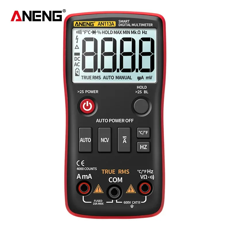 ANENG AN-113A Digital Multimeter High-precision Fully Automatic Electrician Maintenance Instrument Digital Multimeter