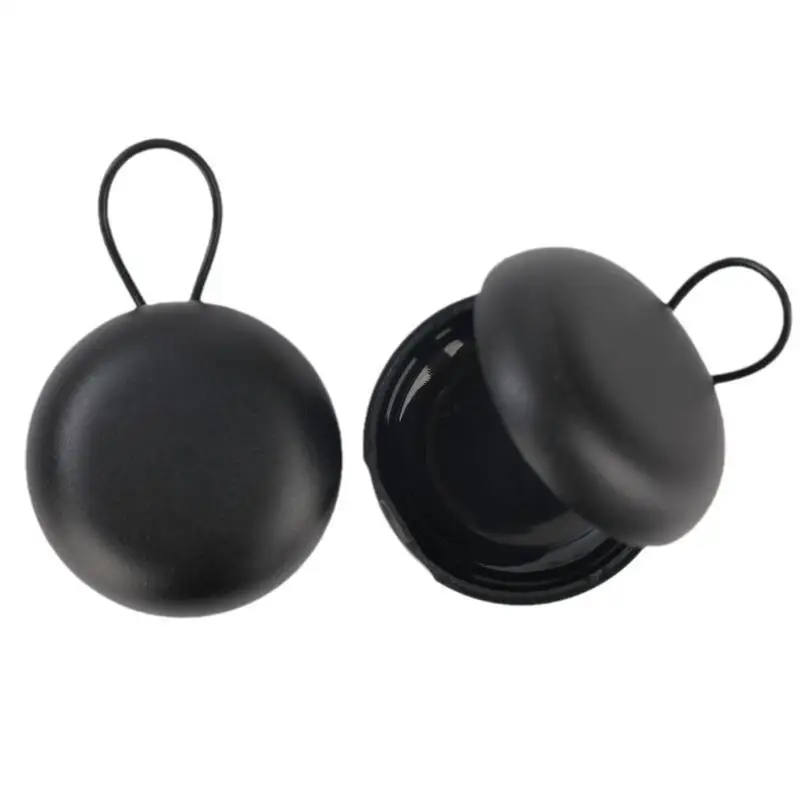 Round Plastic Earplug Storage Box Mini Container Dustproof Carry Case With Hanging Loop For Earplugs Jewelry Tiny Accessory