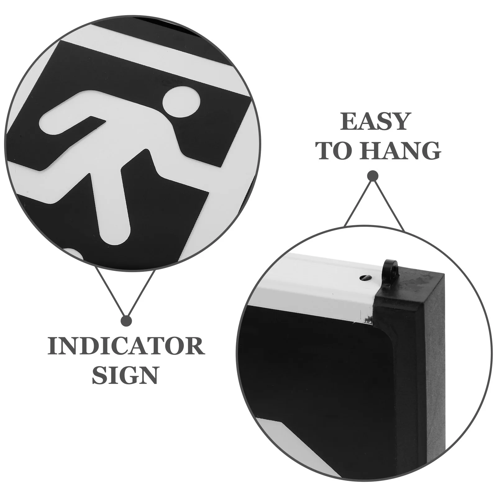 Panneau de sortie LED, conception suspendue, câblage double face, guidage d'évacuation d'urgence, bâtiments commerciaux, centres commerciaux, sécurité publique