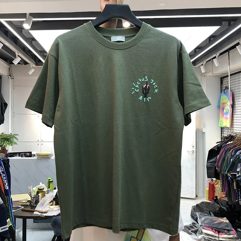 New luxury 2024 Men cactus jack T Shirts T-Shirt Hip Hop Skateboard Street Cotton T-Shirts Tee Top kenye west S-XXL