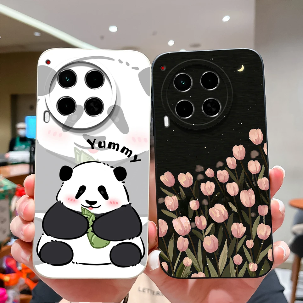 For Tecno Camon 30 30Pro 30Premier Case Cute Panda Cool Aviator Soft Silicone Funda For Camon30 Pro Coque Camon 30Premier Cover