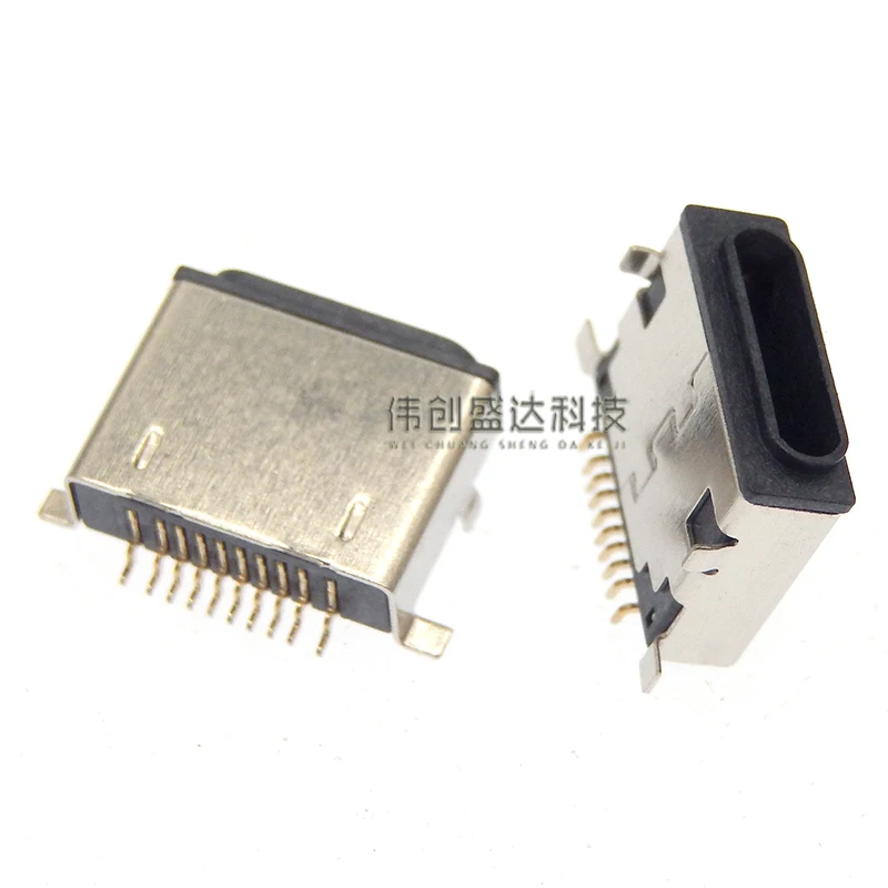 10Pcs For Lightning Female Socket For iPhone Female SMT   Apple Molding Lightning phone charging data socket Insert  10PIN