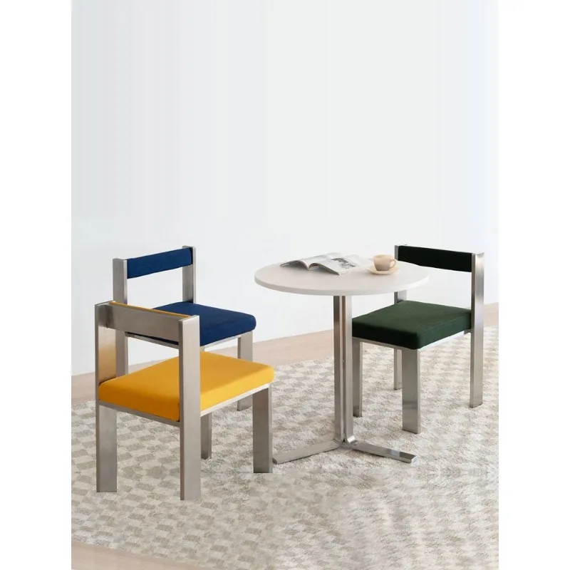 

Nordic retro dining chair, simple back chair for home use