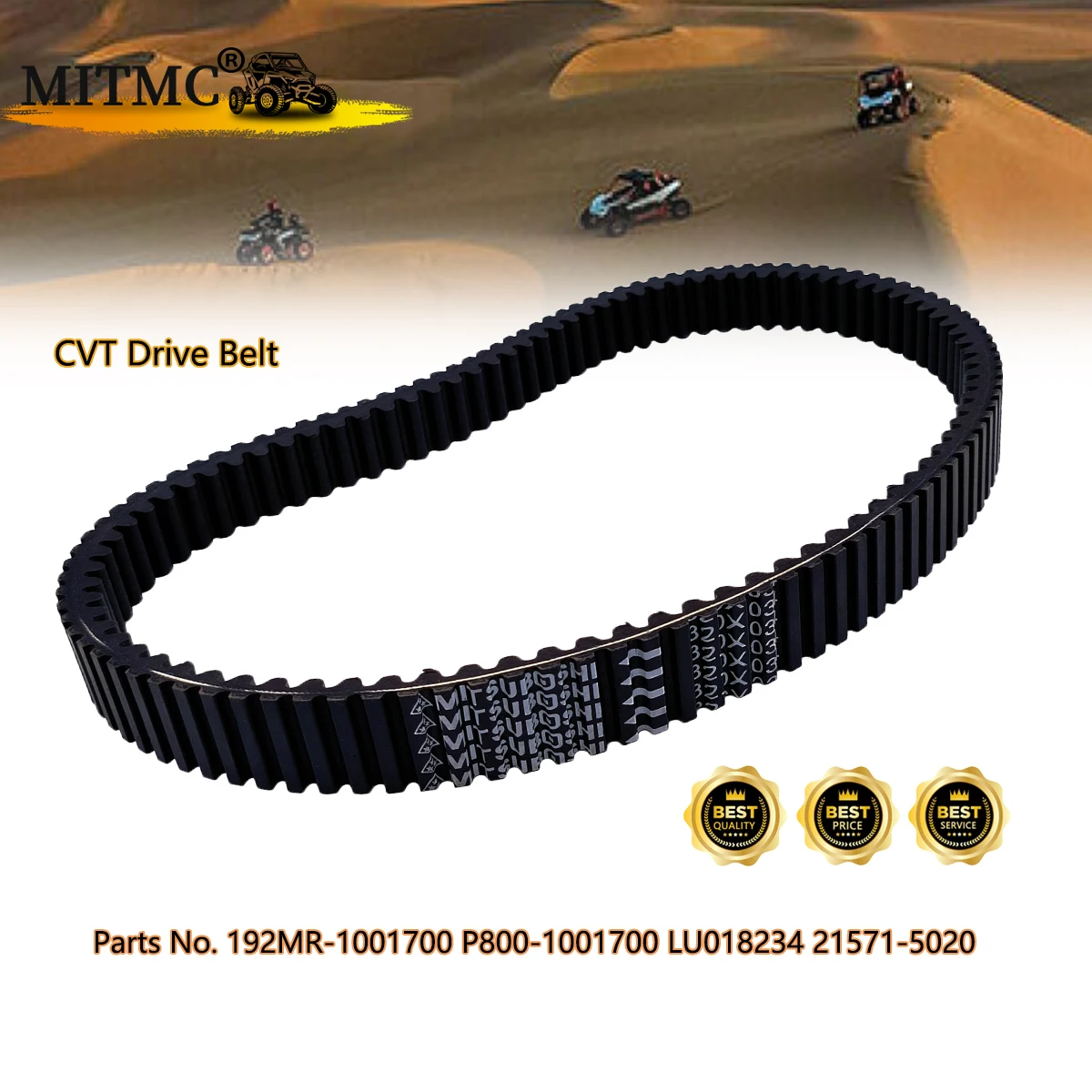 

CVT Drive Belt For KAZUMA 500 Xinyang 500 Stels 500GT 500K Jaguar J500 500cc 192MR-1001700 P800-1001700 LU018234 21571-5020