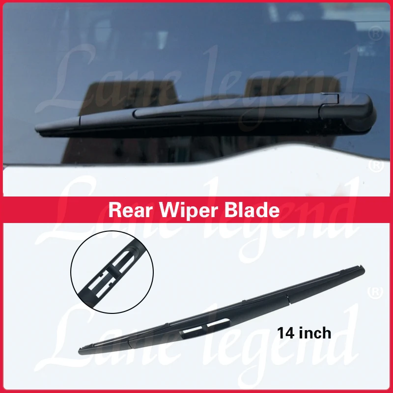 Für mitsubishi pajero montero sport mk2 2008 2009 2010 2011 2012 2013 2014 2015 wischer 14 "heck wischer blatt windschutz scheibe windschutz scheibe