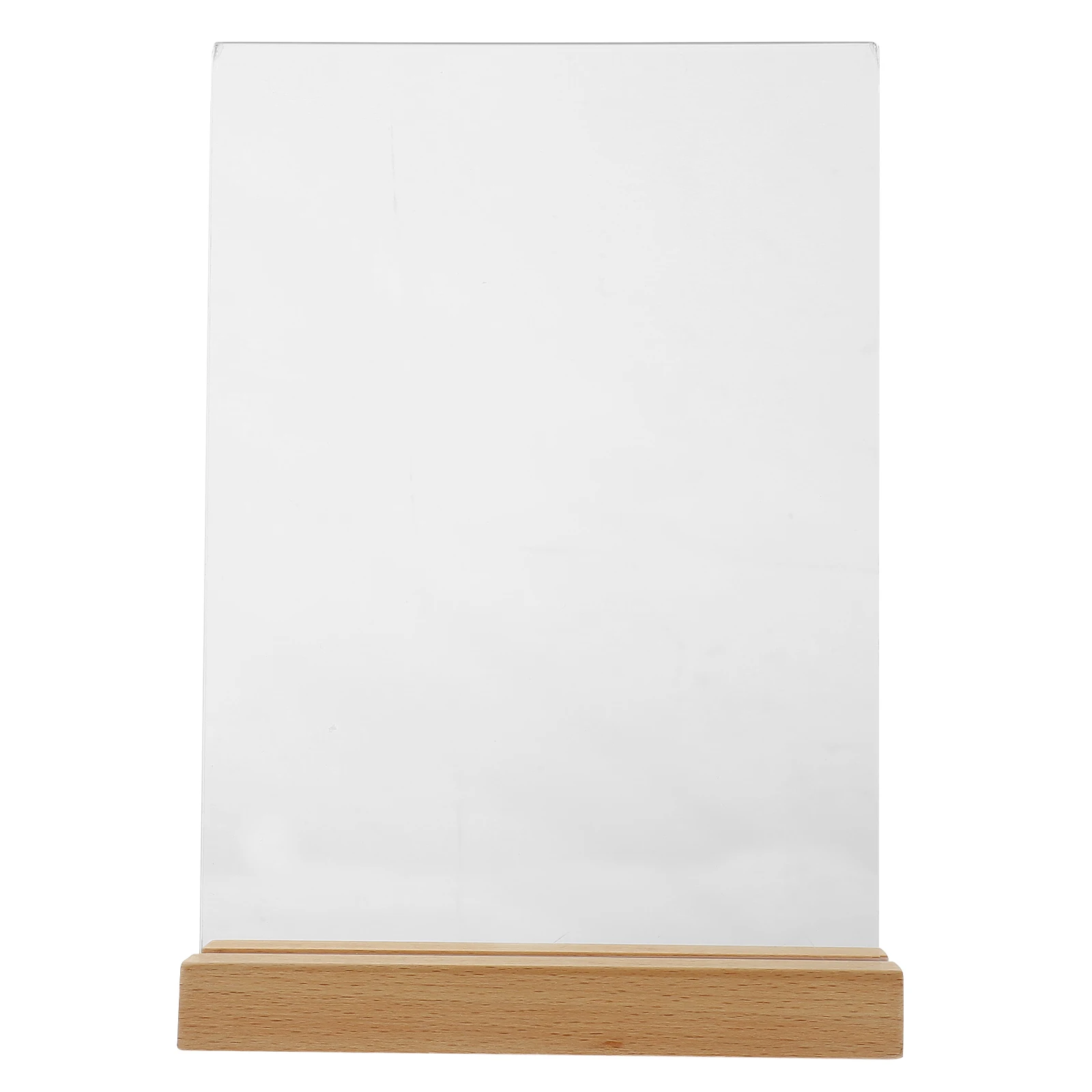 

T-shaped Sign Display Holder for Desk Easel Poster Menu Holders Tables Clear The
