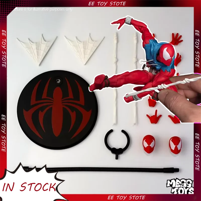 

В наличии: Фигурка Scarlet Hero Scarlet Spider-Man от Messtoys, коллекционная аниме-фигурка с подвижными суставами, модель игрушки