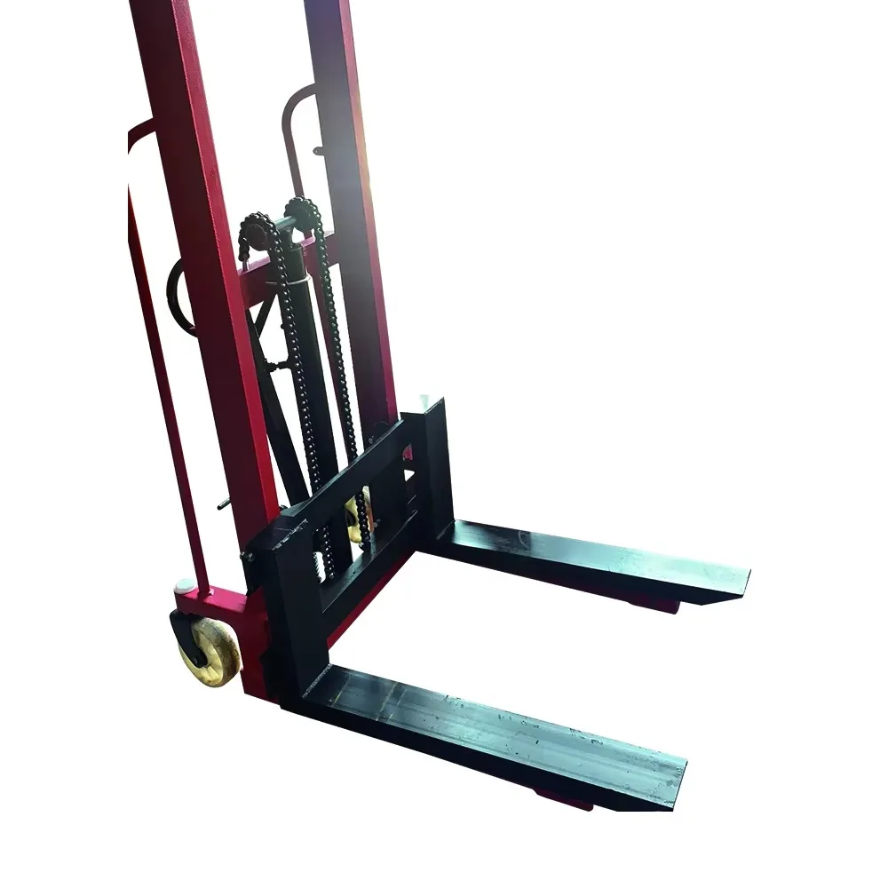 Manual hydraulic self-lifting stacker 1000kg 63 inch pallet jack Manual stacker Forklift images - 6