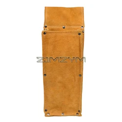 Flame-Resistant Electrode Bag Thickened Wear-resistant Welding Rod Pouches Welding Rod Holder Leather Electrode Holder