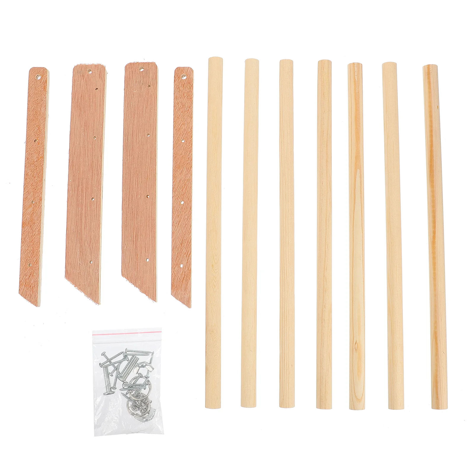 

Wooden Chicken Perch Handmade Smooth Durable Safe Chew Farm Hen Rooster Standing Rack Funny Balancing Plaything Pet