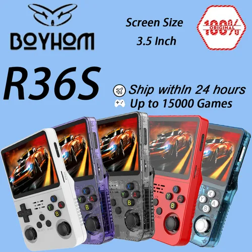 ARKOS R36S consola de juegos portátil Retro sistema Linux pantalla IPS de 3,5 pulgadas reproductor de vídeo de bolsillo portátil 64G/128G/256G juegos regalo para niños