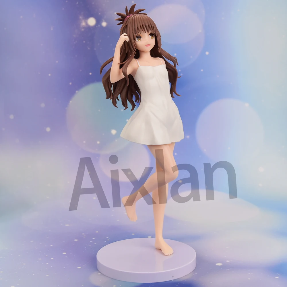 Aixlan To Love-Ru Yuuki Mikan Figure 25cm Lovely To Love PVC Action Figure Amine Thanksgiving Gift Collectible Figurine