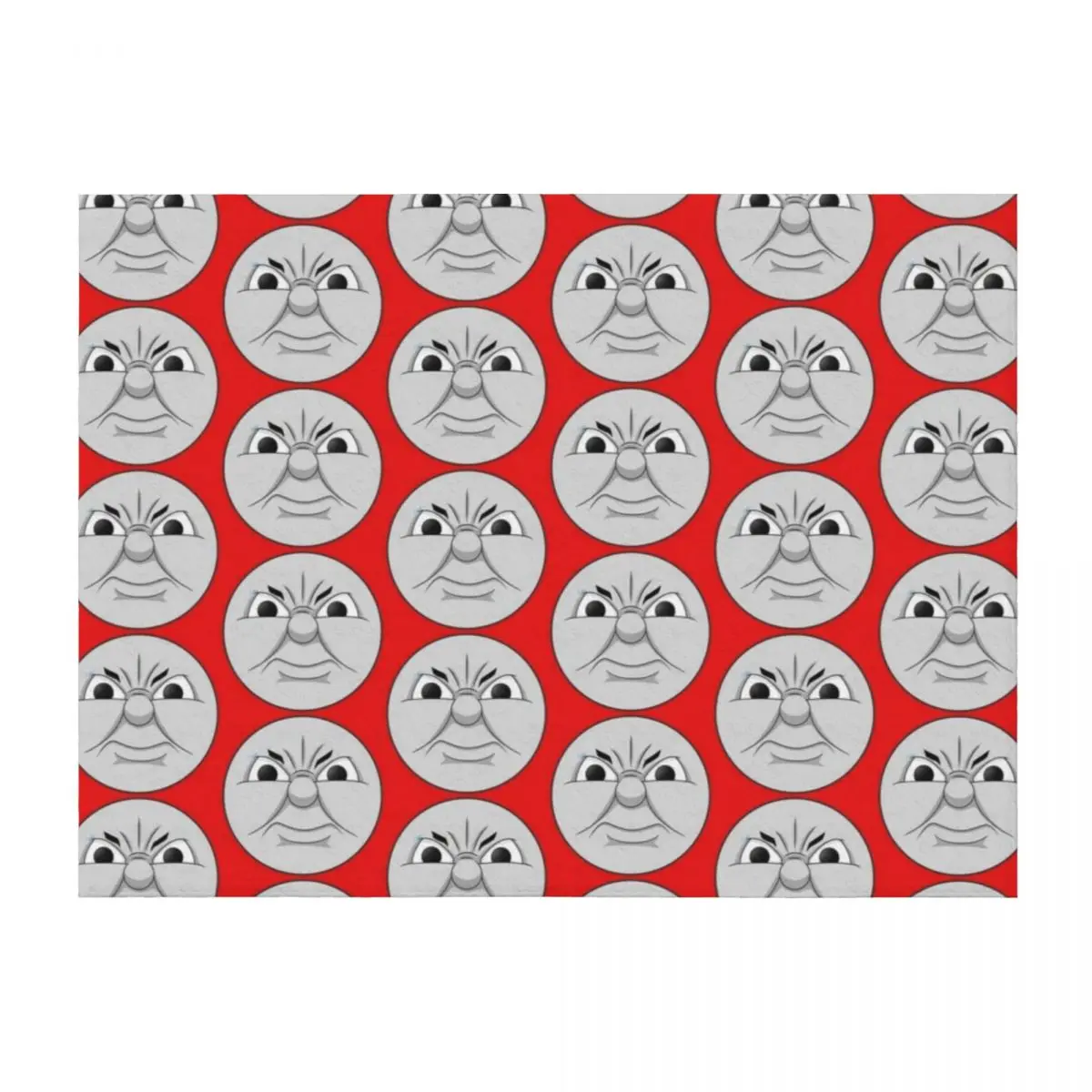 

James (angry face) Throw Blanket Travel Luxury Hairy Decorative Sofas Blankets