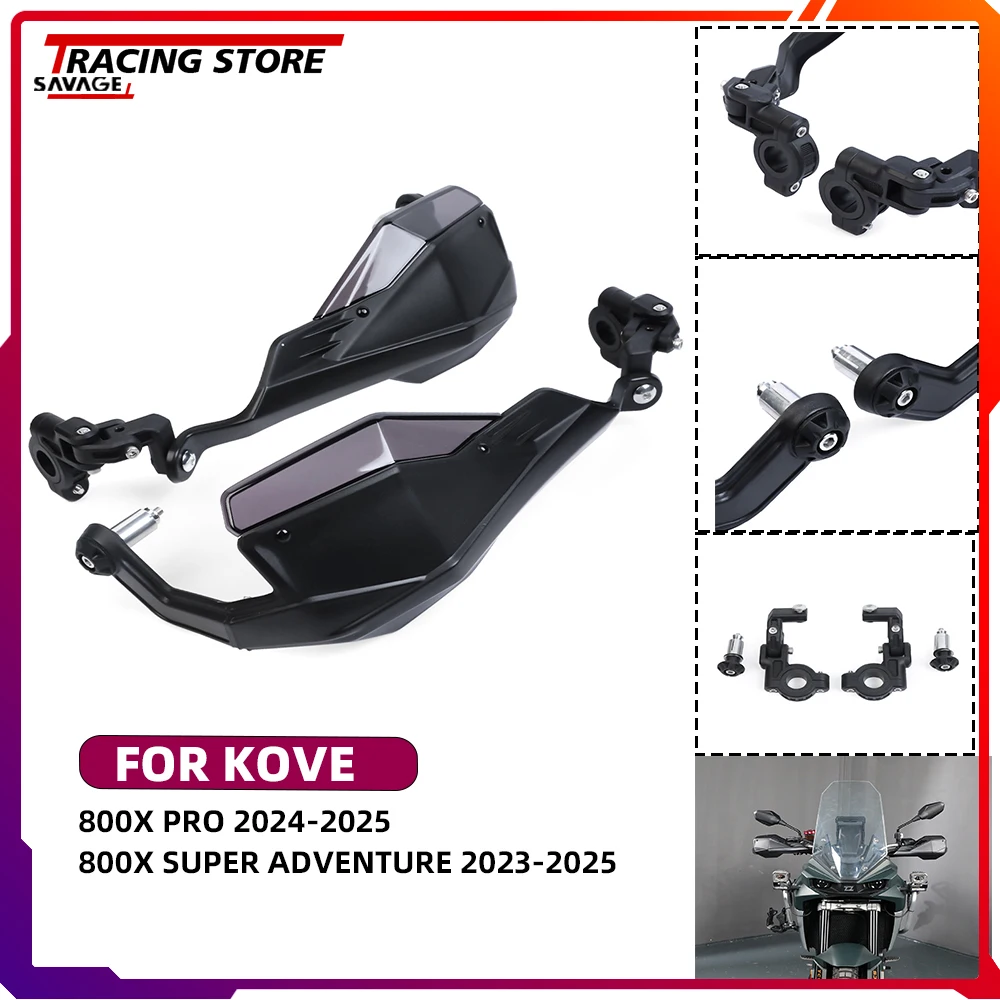 

For KOVE 800X Pro Super Adventure Motorycle Handlebar Grip Handguards Hand Guard with Riser Extended Windscreen Windshield 800 X