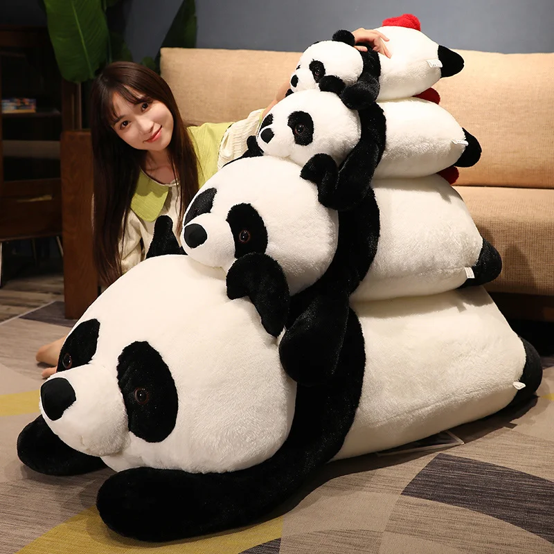 45/60/90cm Kawaii Long Panda Plush Pillow Cute Stuffed Animals Plushies Doll Anime Simulation Soft Kids Toys Gifts Home Decor