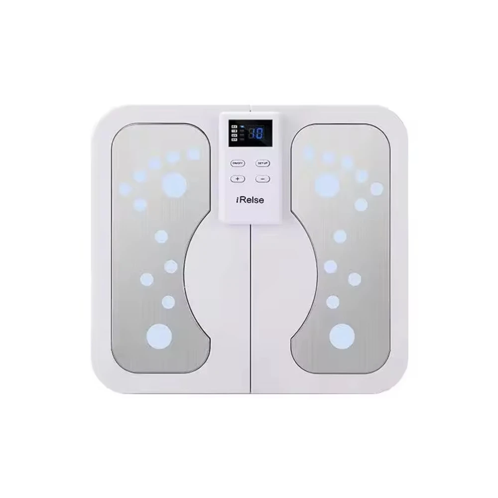 

EMS comfortable heating foot massage irest machine Smart foot massager Acupuncture Vibration Tens Therapy foot Massage Pad