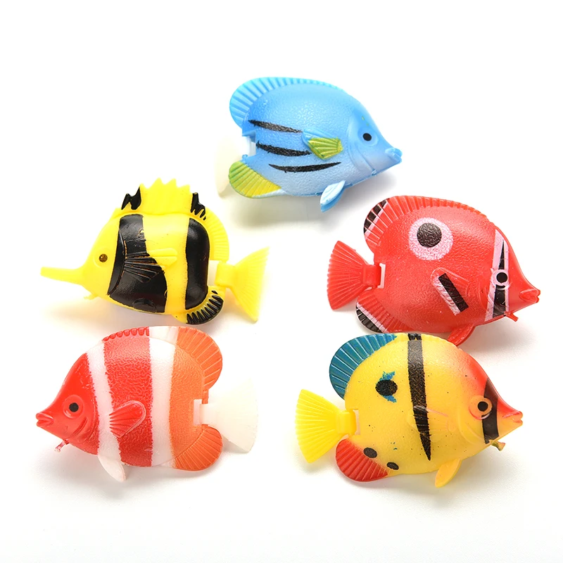 1pc Aquarium Tank Plastic Artificial Swimming Fake Fish Floating Pet Decor Ornaments Aquarium Tank Sea Life Model