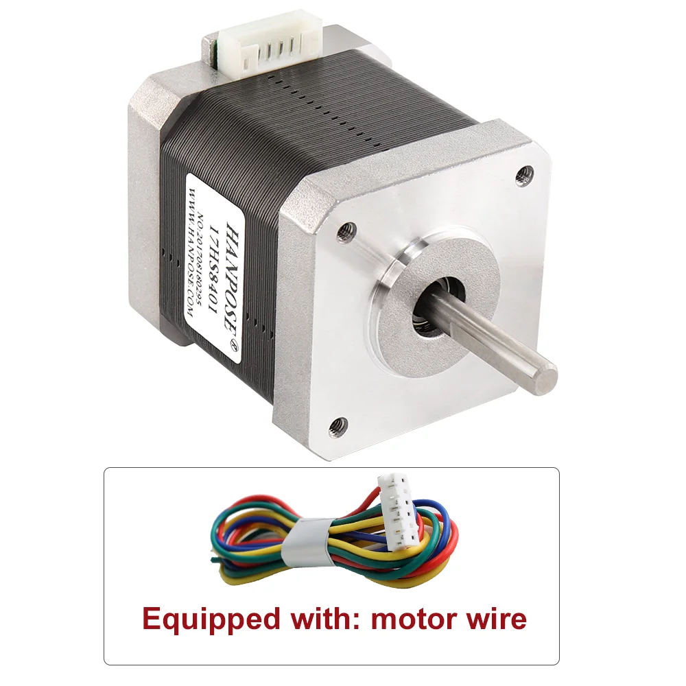 4-lead Nema17 Stepper Motor 48mm 78Oz-in 1.8A 52N.CM 42 series motor 42BYGH 17HS8401 motor for 3D printer accessories