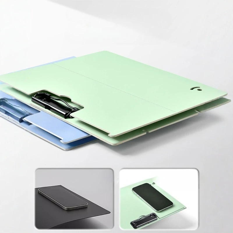 A4 Clipboard Folder for Students Casual Multi-Function Exam Paper Organizer Writing Pad Homework Report File Holder with Clip
