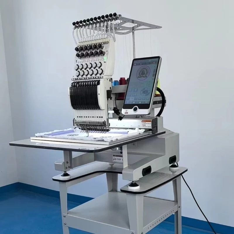 【Brand New】 JY-1201 12 Needles Home Use Embroidery Machine, Beginner-Friendly Interface & Setup