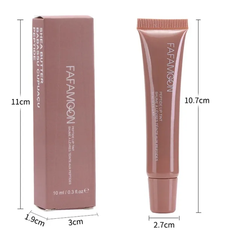 1pcs Soft Tube Mirror Lip Gloss Lip Oil Nude Brown Plumping Lip Gloss Moisturising Transparent Lipgloss Beauty Cosmetics Makeup