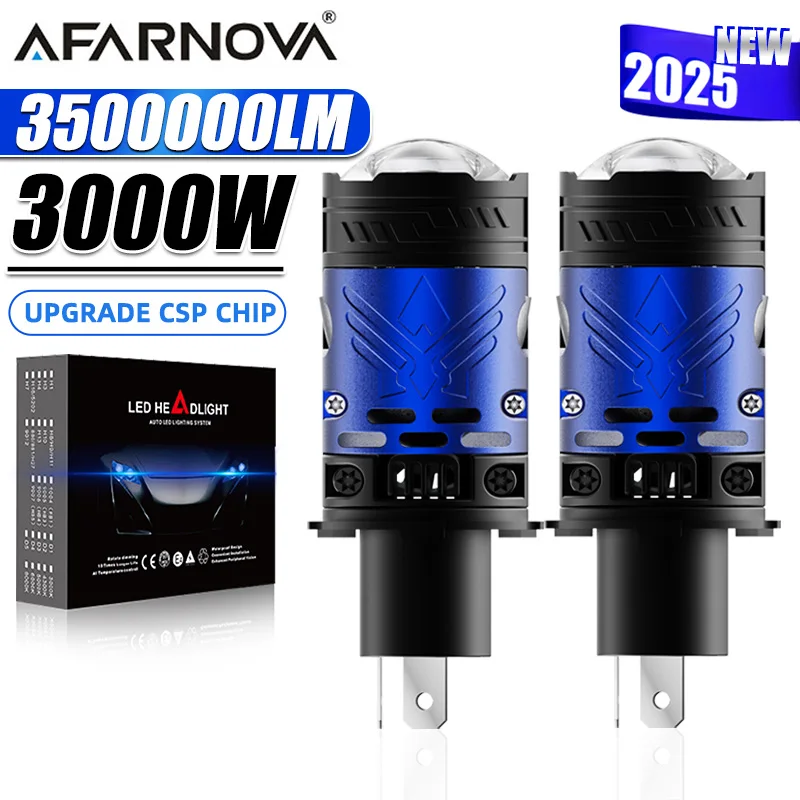 

H4/9003/HB2 LED Car Headlight Bulbs Projector Lens Canbus 3500000LM 3000W Turbo Lamps H4 High/Low Beam Car Fog lamp Bulb 12V 24V