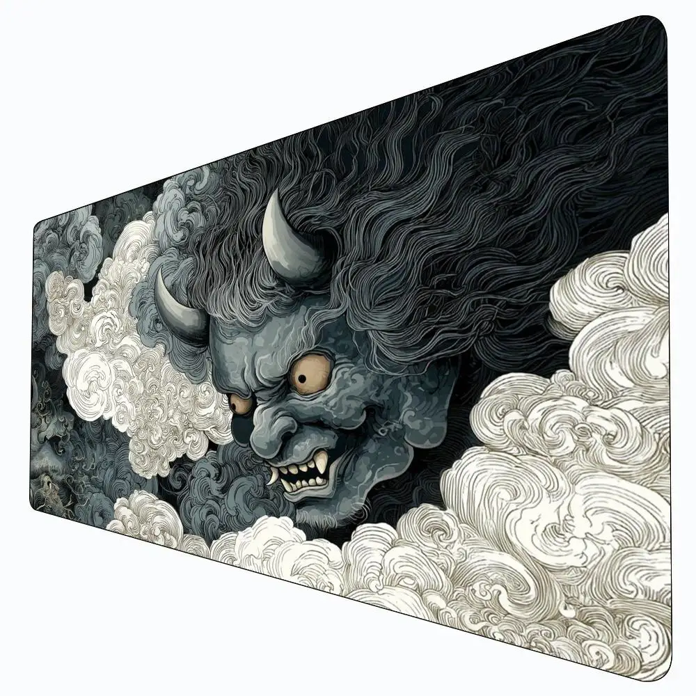 

Укиё-э стиль демоническая тема MTG игровой коврик волшебная карта боевой коврик нескользящий прочный 35X60 см командный игровой коврик Tapete Magic mtg