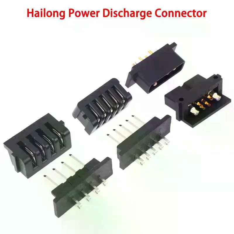 1 paire de connecteurs de décharge d'alimentation Hailong 4/5/6 broches mâle et femelle, pièces de vélo électrique, prise d'alimentation