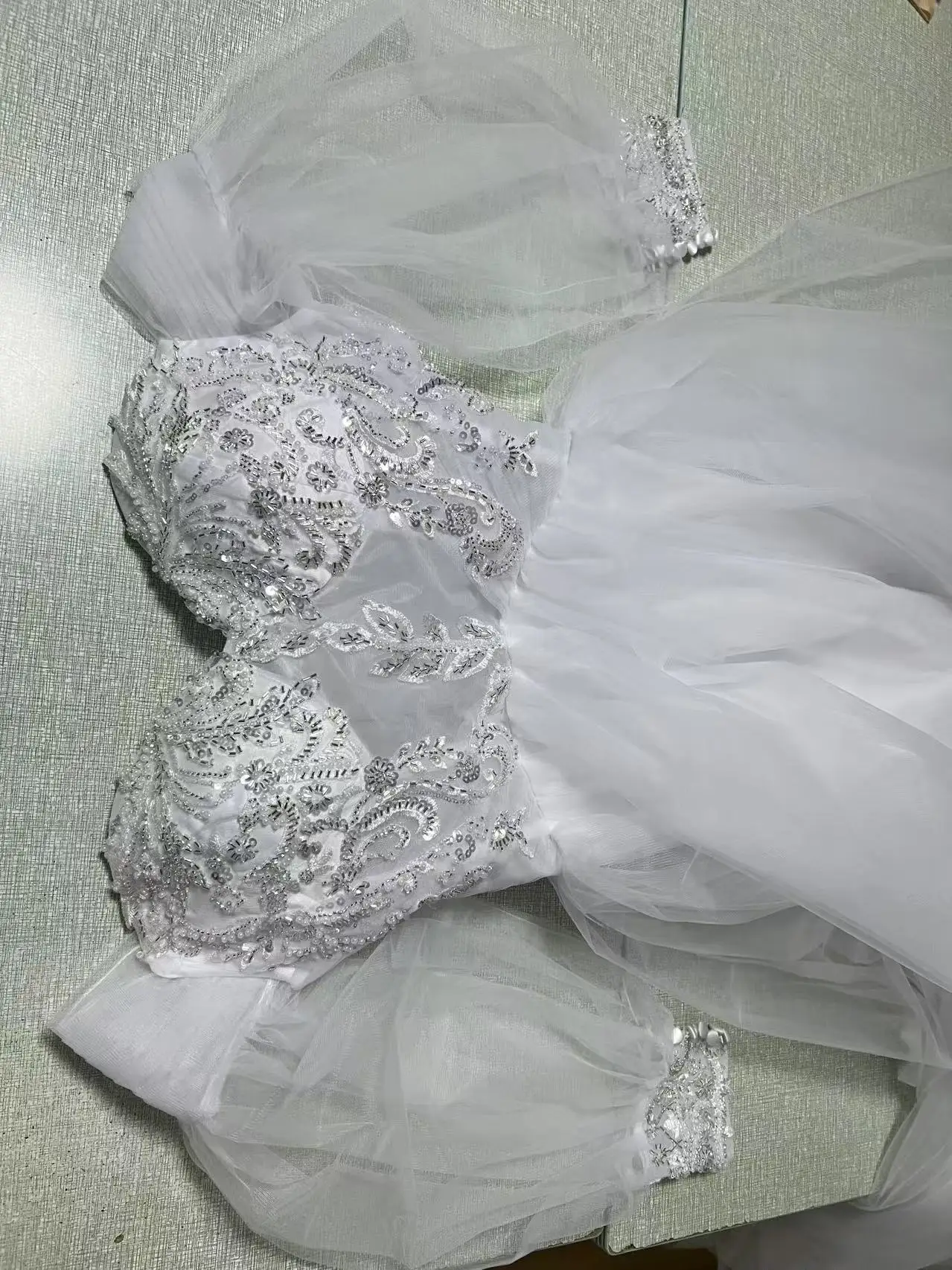 Customized  White African Wedding Gowns 2026 A-Line Bride Robes Off Shoulder Long Sleeve Side Split Crystal Sexy Bridal Dress