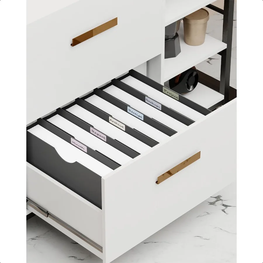 2 Inch Plastic File Jackets Manila File Folders Letter Size Heavy Duty Expanding File Folders Expansion Pocket Reinforced Strai