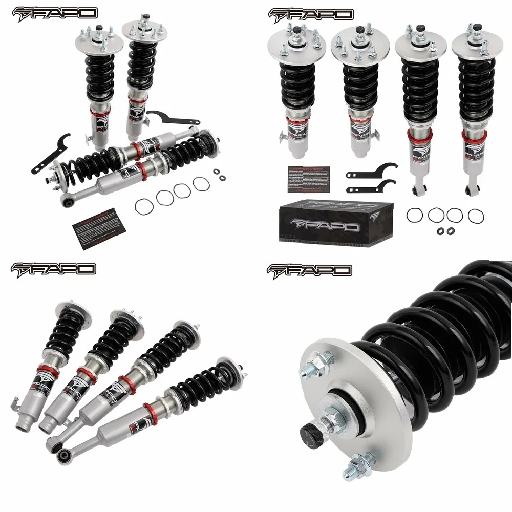 

FAPO PF012320 Adjustable Coilover Kit for Honda Accord 7th Gen 2003-2007, 4pcs Full Set