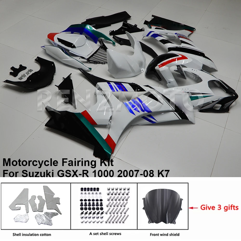 

Комплект обтекателей для мотоцикла, комплект кузова из пластика для Suzuki GSXR GSX-R 1000 2007-08 K7, Аксессуары для кузова