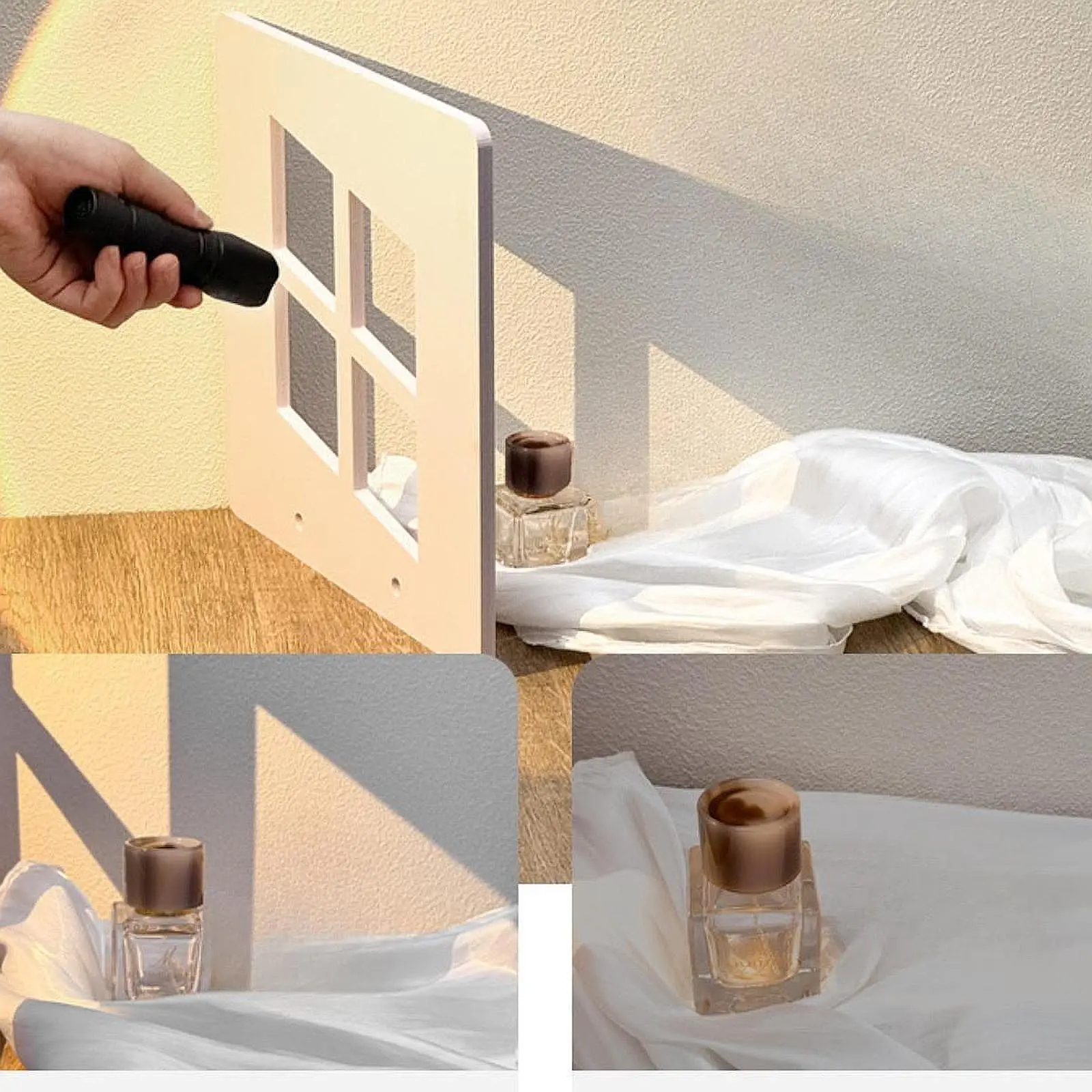 Photography Props Light and Shadow Boards Sturdy with Support Legs Versatile Easy Use Accessories PVC for Food Cosmetic Craft