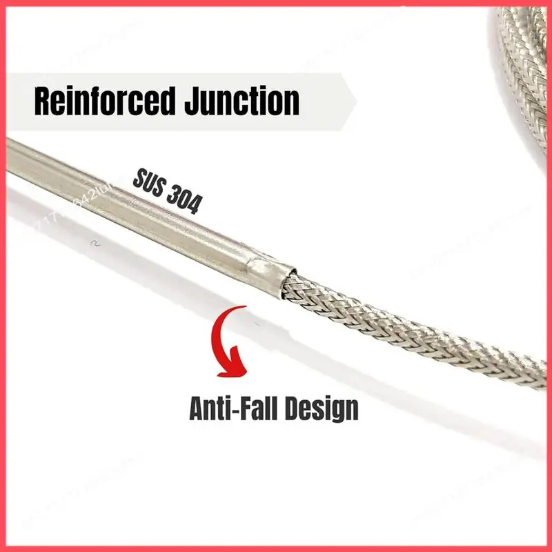 

B52C TCE-K02H3-100 Металлический зонд термопары K-типа, подходит для печи, датчик термопары входного инструмента K-типа