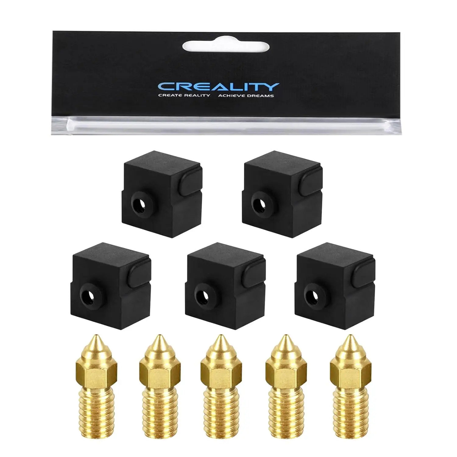 Creality Ender 3 V3 Se Siliconen Sok En Mondstuk, Siliconen Cover En High-Speed M6 Nozzle Voor Ender 5 S1, Ender 7 3d Printer