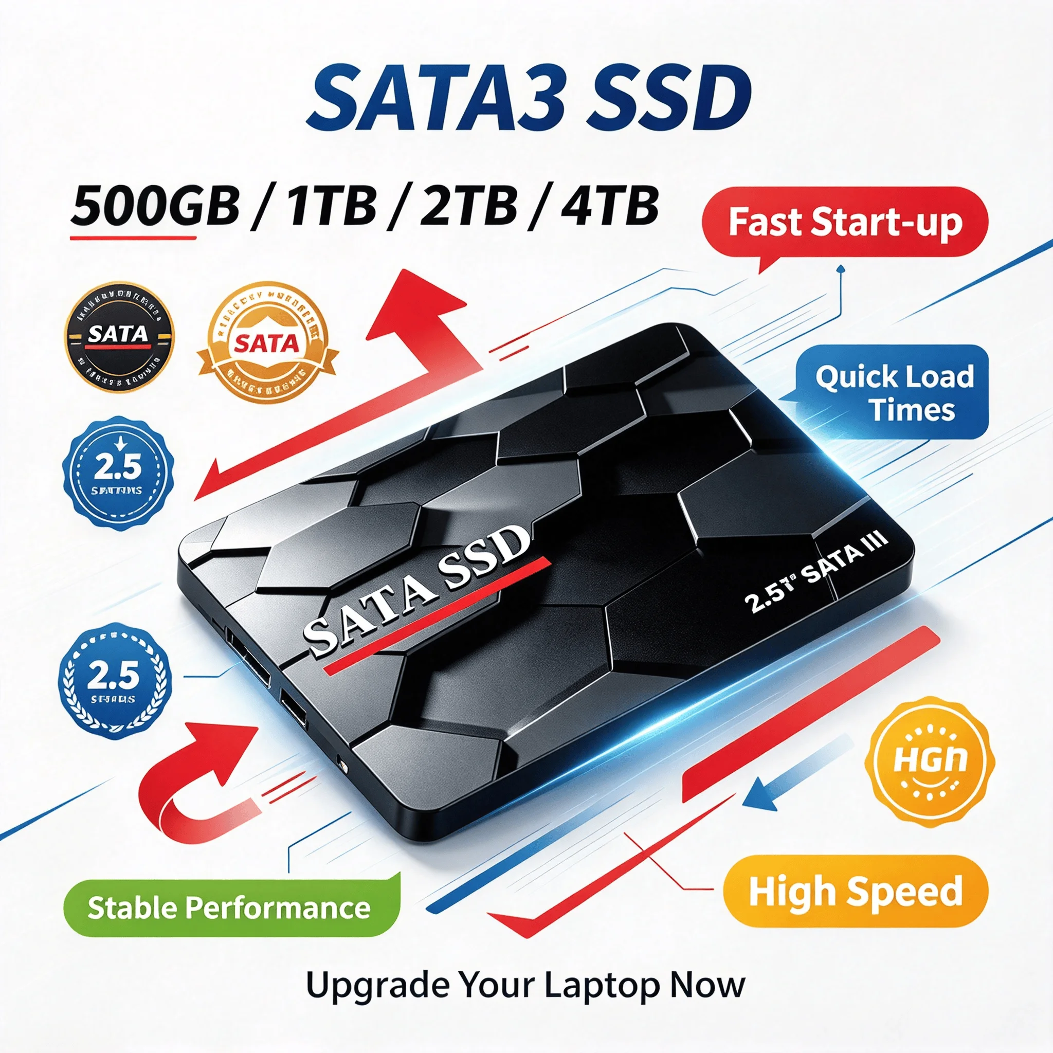 Ssd 500Gb - 2,5-calowy dysk SSD SATA III o