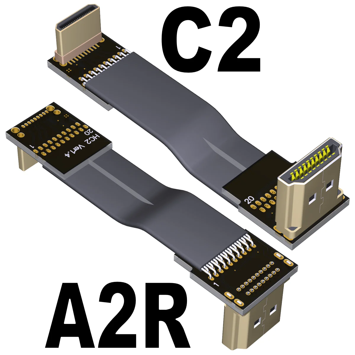 Adt mini hd-kompatible männlich-männlich umwandlung 4k bildschirm 60hz luftaufnahme dünne flache hoch geschwindigkeit verlängerung kabel biegung 90 °