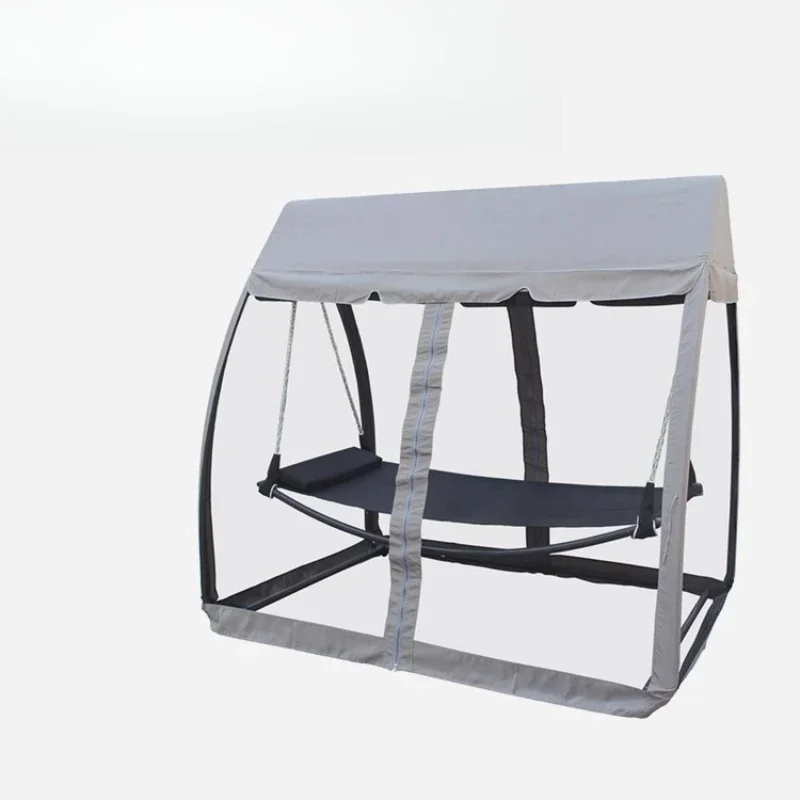 Outdoor swing hammock can lie in the courtyard Outdoor terrace Swing chair, cradle chair Hanging chair, wrought iron hanging
