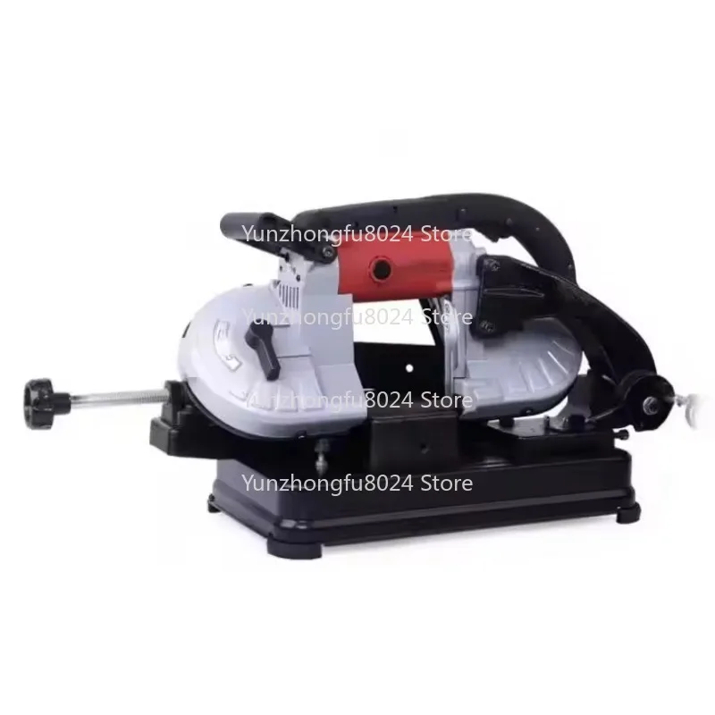 Portable Mini Metal Cutting Band Saw Metal Cutter for Metal Steel Round Rod and Wood Cutting
