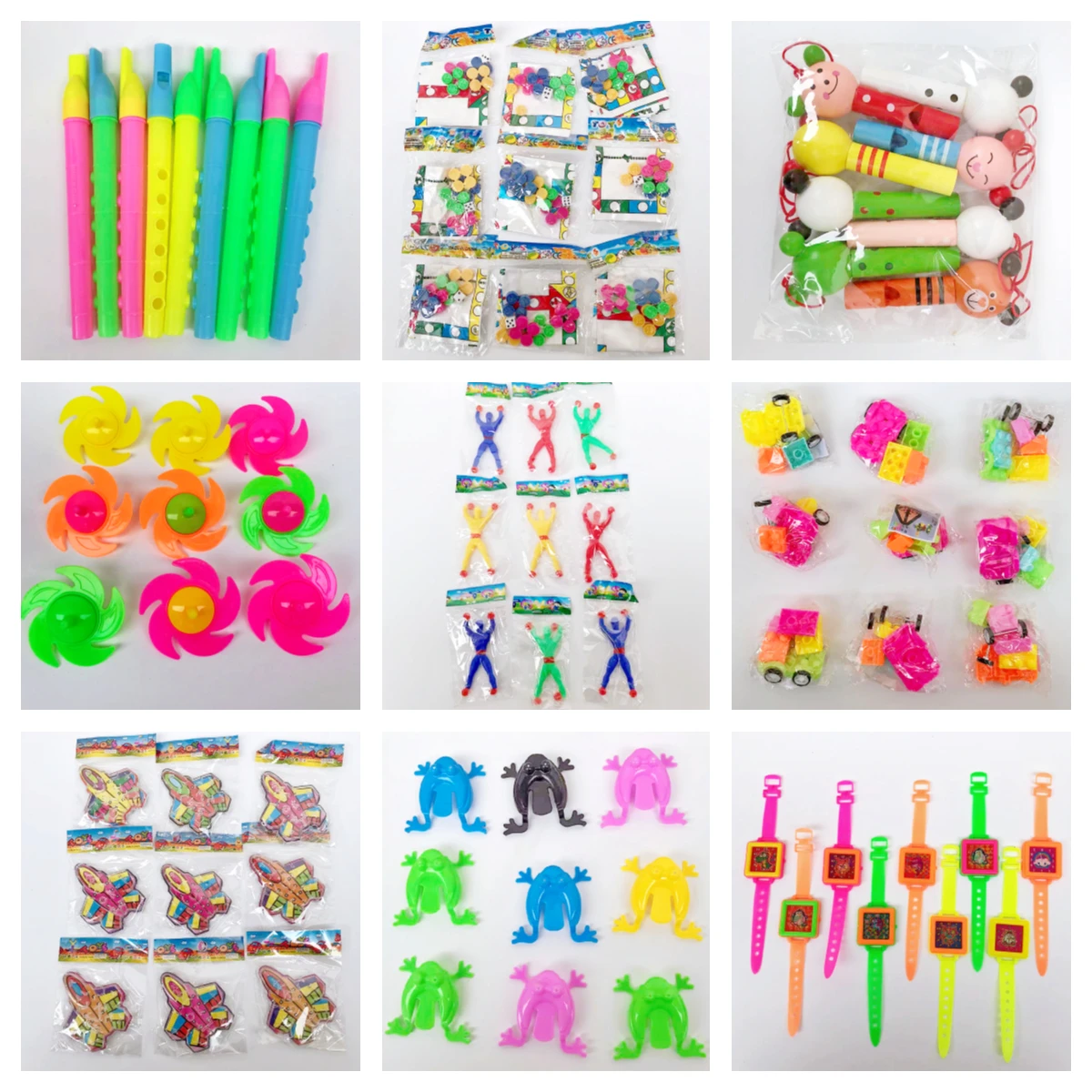 

81PC Kids Birthday Party Gifts 9 Styles Toy Combinations Pinata Fillers Christmas Carnival Party Prizes Candy Bags Toy Giveaways