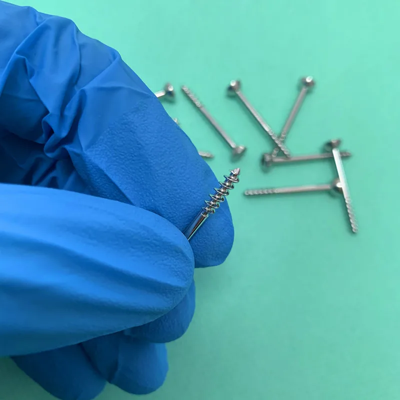 10 Pcs 2.2mm Stainless Steel Half Thread Tension Screws For Small Animal Pets, Surgical Instruments for Dogs, Pet Products
