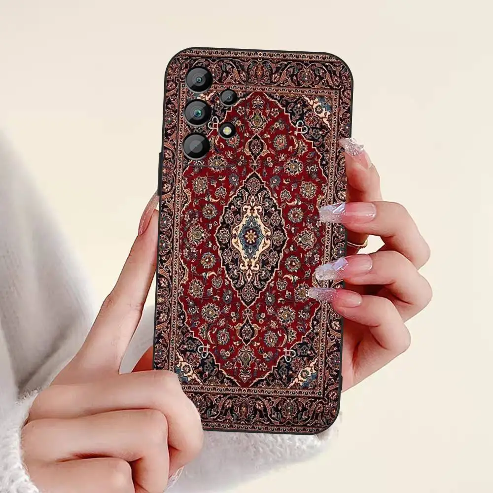 السجاد الفارسي الأزهار نمط قضية الهاتف لسامسونج A 52 53 21 12 71 32 13 31 51 70 40 72 73 22 42 50 30 20 21 قذيفة