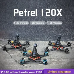 Limited Clearance HGLRC Petrel 120X 3inch FPV Toothpick Drone Zeus5 AIO 350mW CADDX ANT 1202.5 KV11600 1S