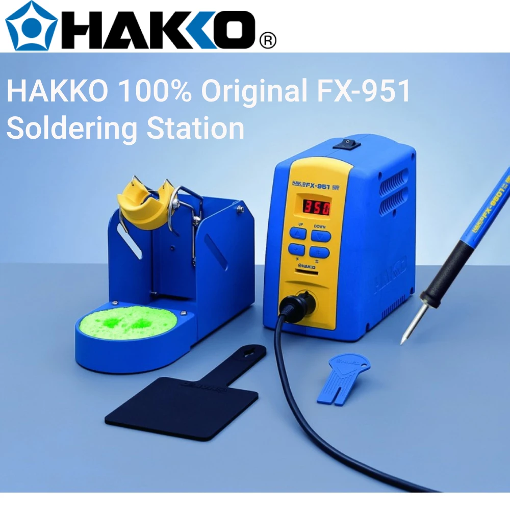 

HAKKO FX951 Soldering Station 100% Original 220v Soldering Iron ESD Safe Electronic Welding Lead Free PCB Repair Tool