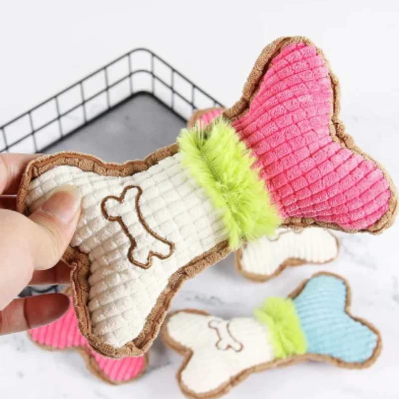 لعبة كلب قطيفة جديدة تصدر صوتً - مراجعة Interactive Squeaky Plush Dog Toy وسعره