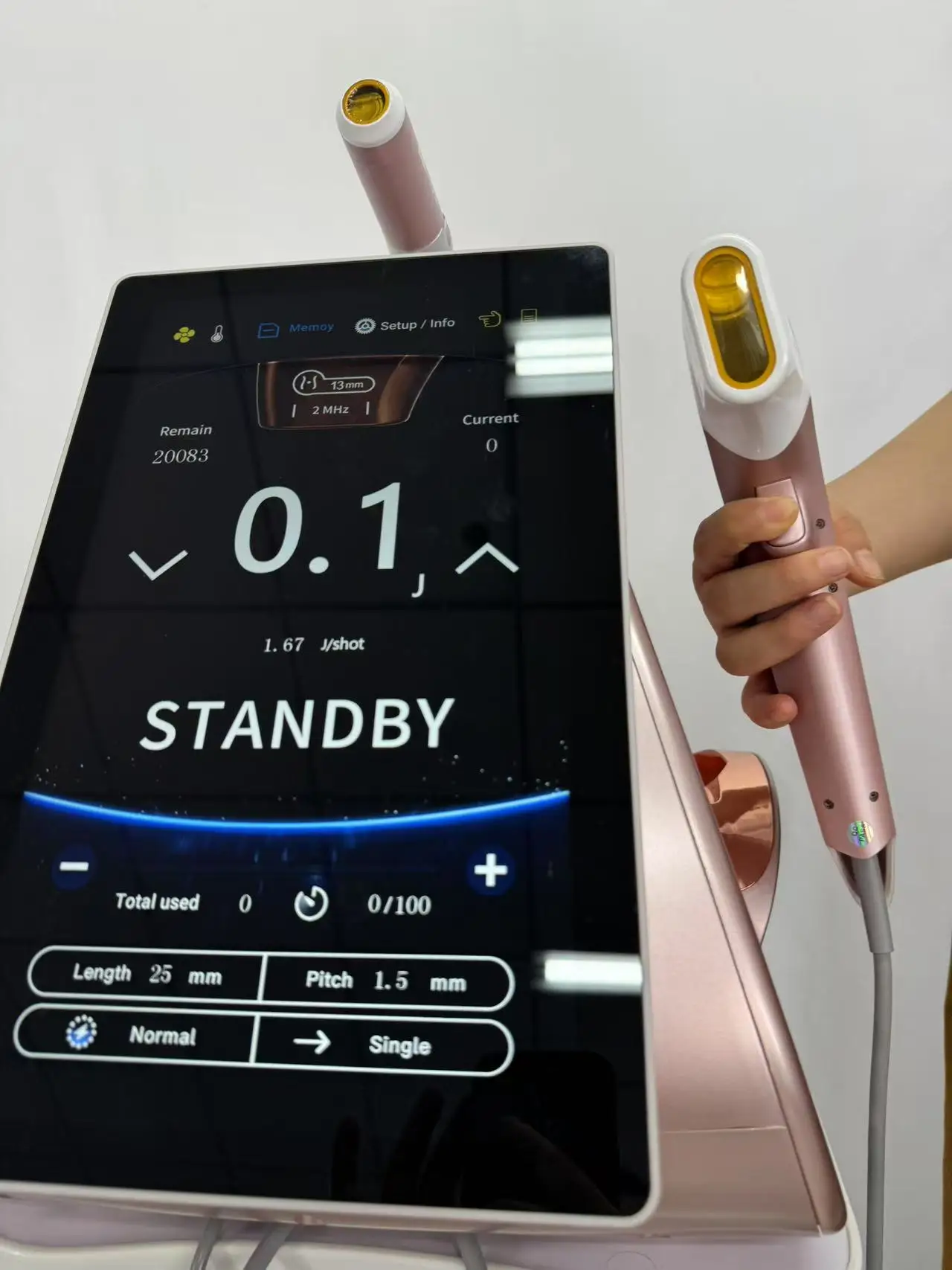 12D HIFU TT MPTSTL machine with 10 cartridges and 3 handles